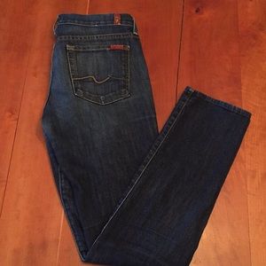 7 for all man kind straight leg jeans
